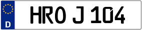 Truck License Plate